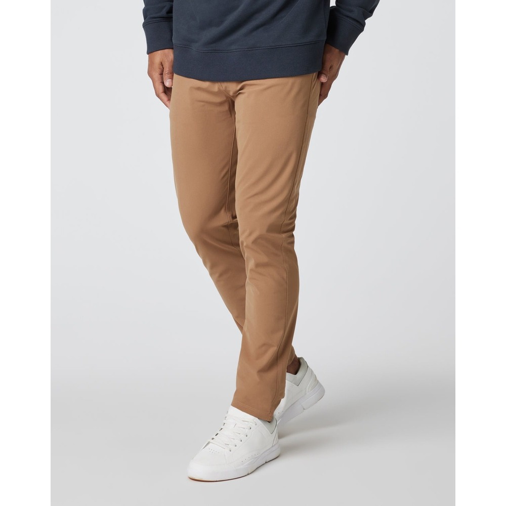 Vuori Meta Pant Men's 32 Chestnut Brown Performance Stretch 5-Pocket Pants